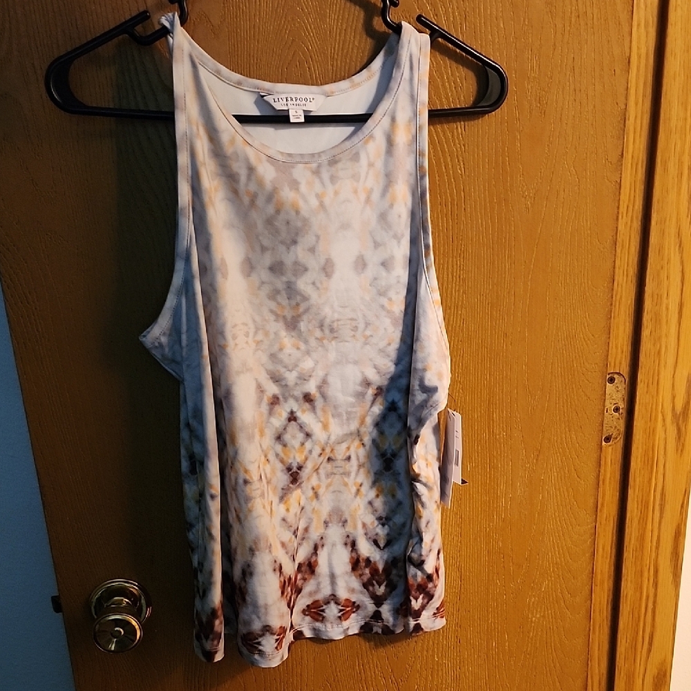 Liverpool Multicolor Patterned Tank Top